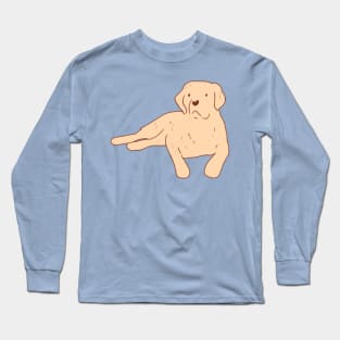 Labrador dog illustration Long Sleeve T-Shirt